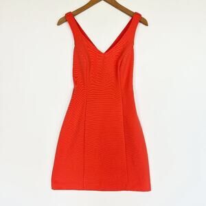 Hugo Buscati Vintage 90's Orange Bodycon Sheath Mini Dress Sundress
